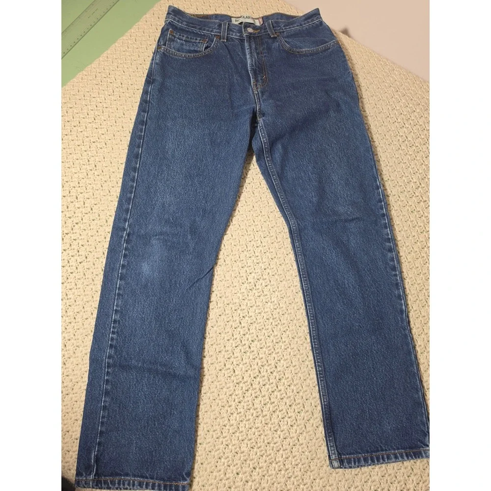 Levi's 505 Regular Fit Jeans Mens 32x32 Blue Excellent Straight Leg Denim